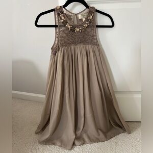 Anthropologie Moulinette Soeurs Sleeveless Beaded Flowy Dress Size 0P